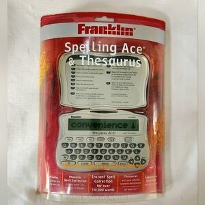 Franklin Brand New Factory Sealed Spelling Ace and Thesaurus Model SA-206S rare